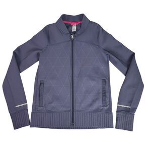 Ivivva Warp Speed Girls Jacket size 12 Grayish Purple SNAGS